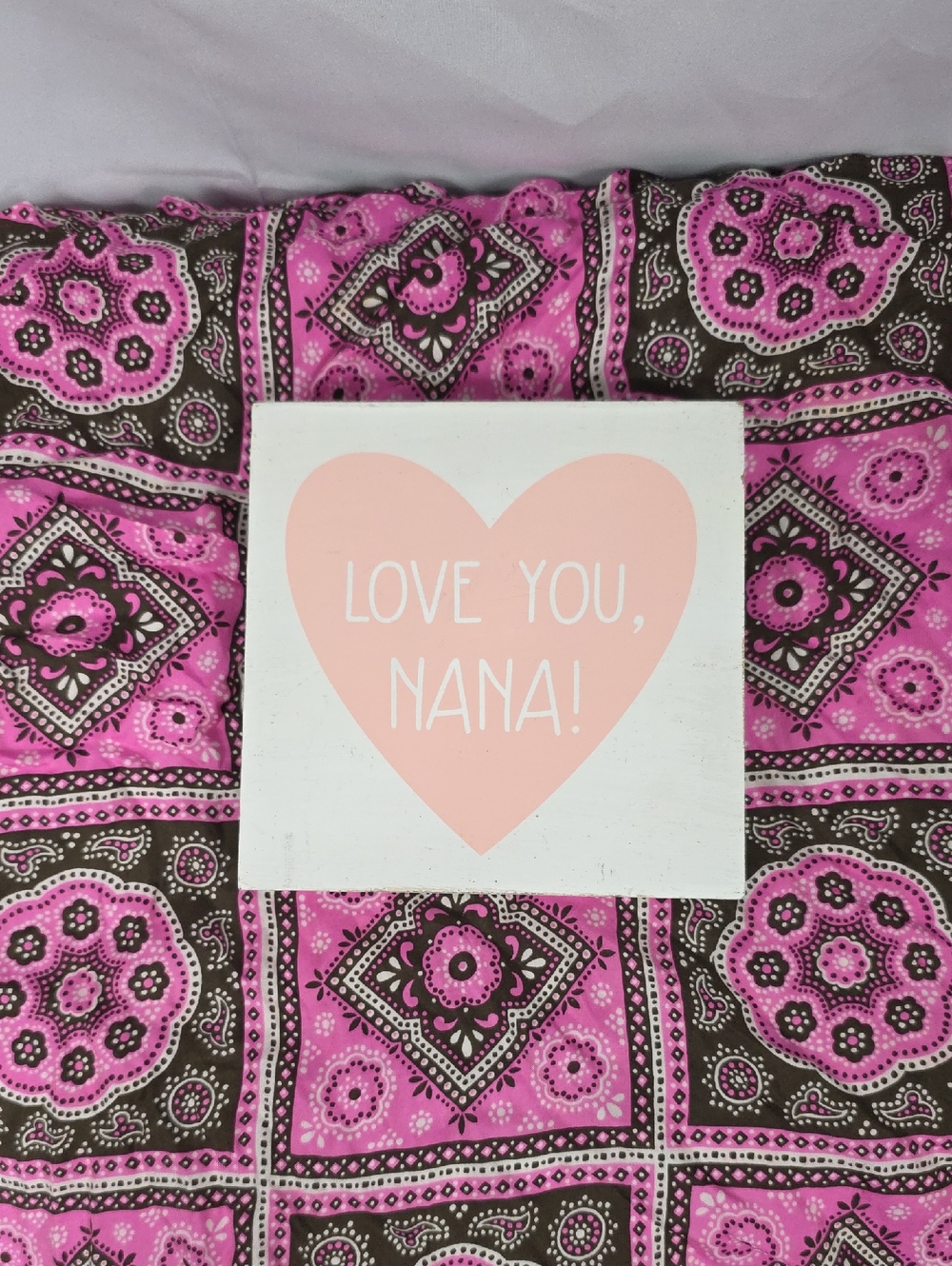 Love You Nana Wooden Sign 6x6x1.5"